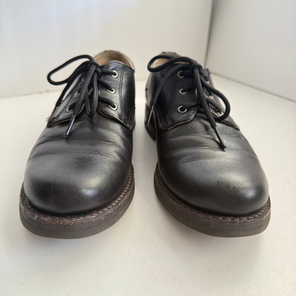 Frye Veronica Oxford Black Leather Lace Up Shoes 72272 Womens Size 7 M - Picture 4 of 10